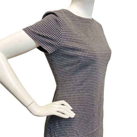 THEORY Houdstooth Aline Dress Sz 6 - Picture 5 of 9